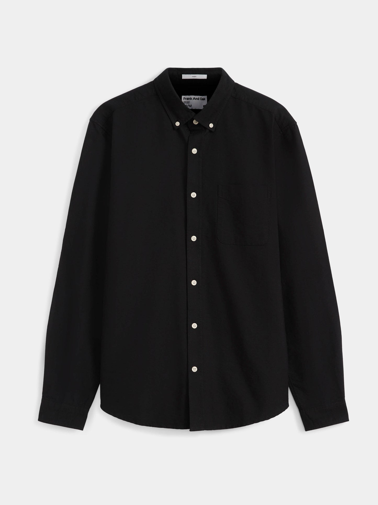 The Jasper Oxford Shirt in Black