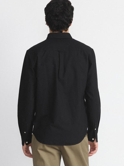 The Jasper Oxford Shirt in Black