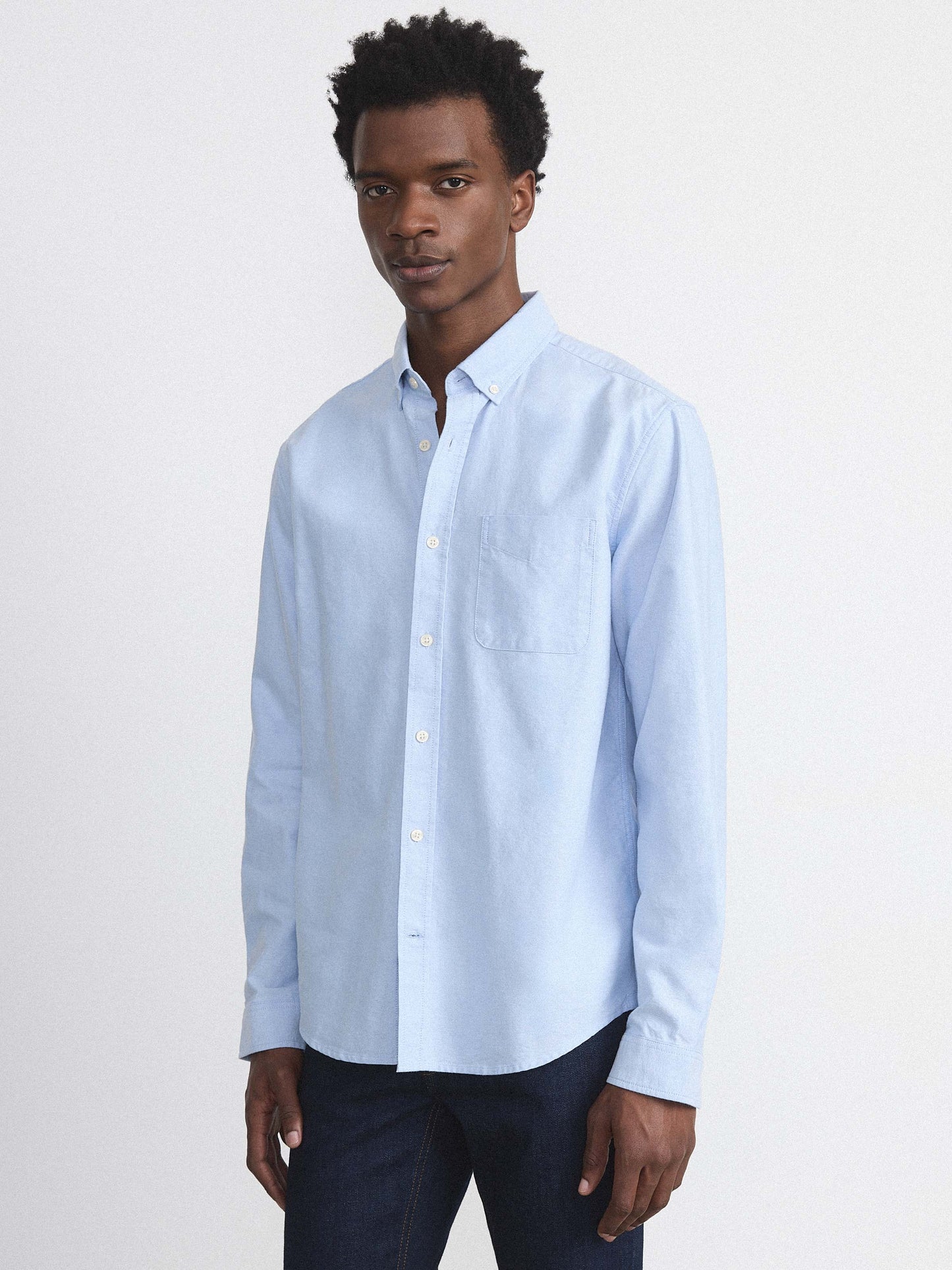 The Jasper Oxford Shirt in Light Blue