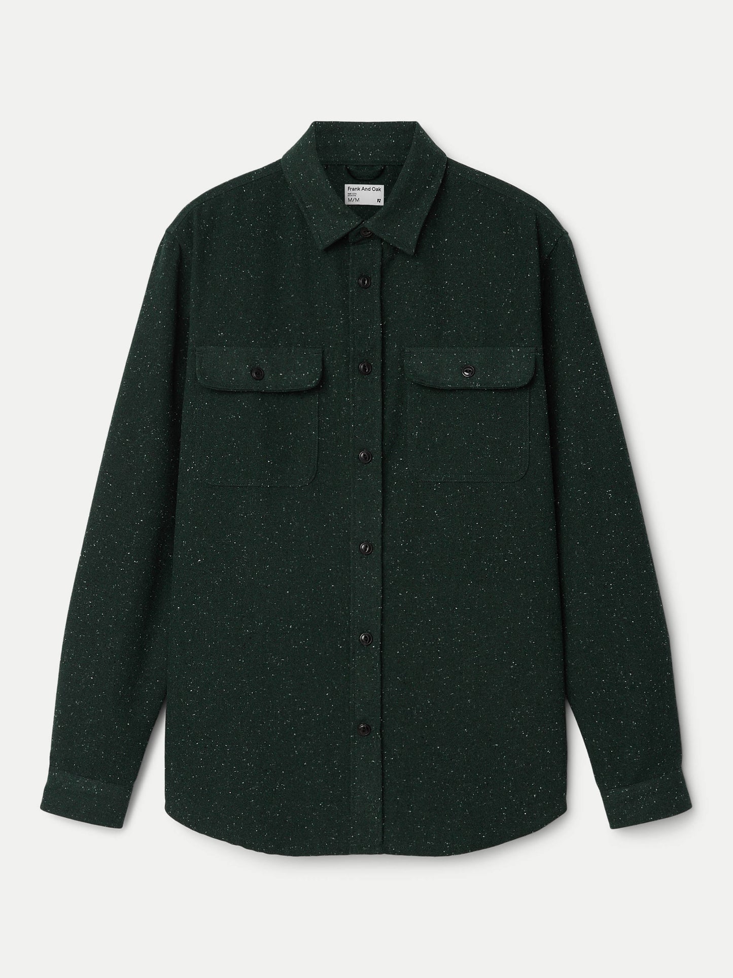 The Neppy Flannel Shirt  in Forest Green