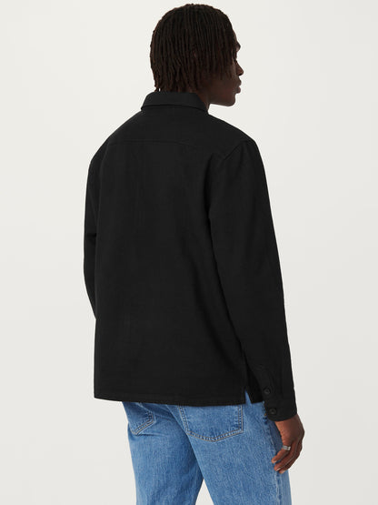 The Kapok Flannel Half Zip in Black