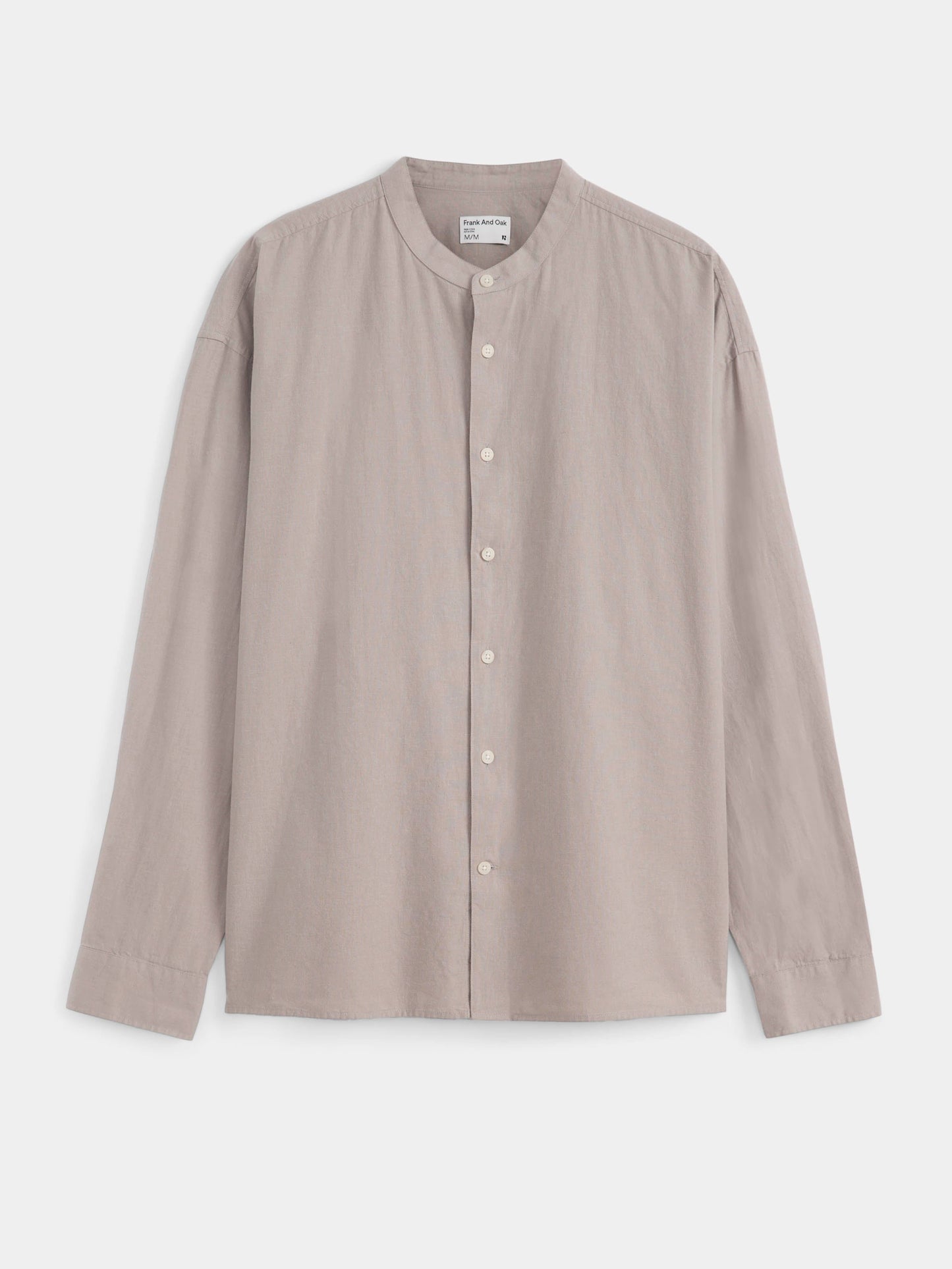 The Loose Officer Collar Shirt in Flint Grey