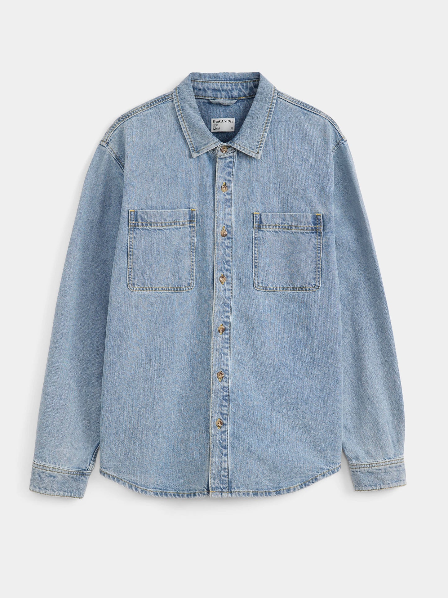 The Utility Denim Shirt in Vintage Blue