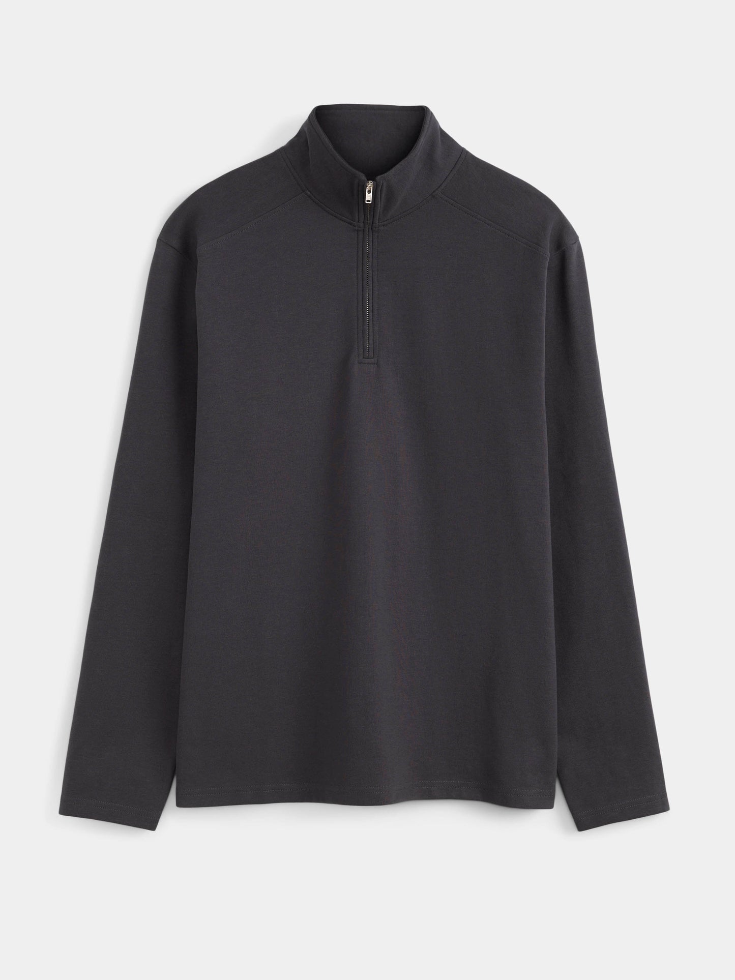 The Long Sleeve Half Zip in Dark Grey