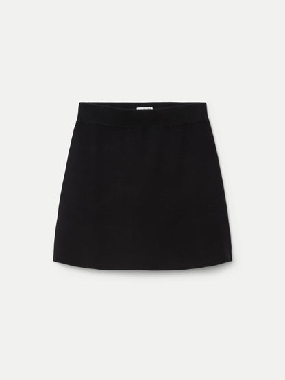 The Compact Mini Skirt in Black